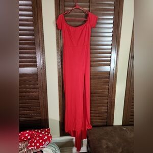 Source Unknown Red Maxi Dress